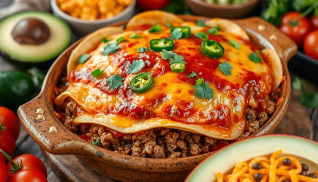 Beef Enchilada Casserole