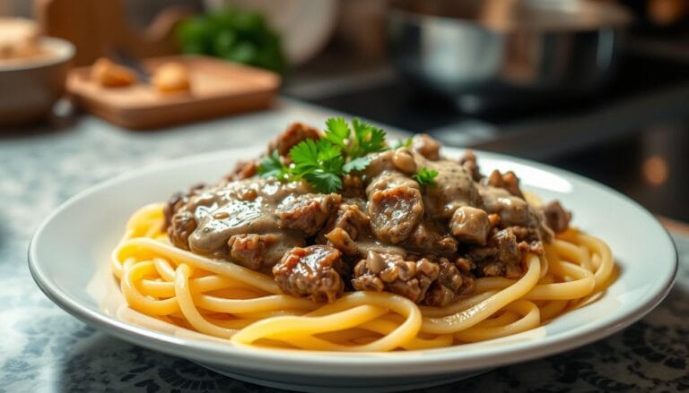 Ground Beef Stroganoff