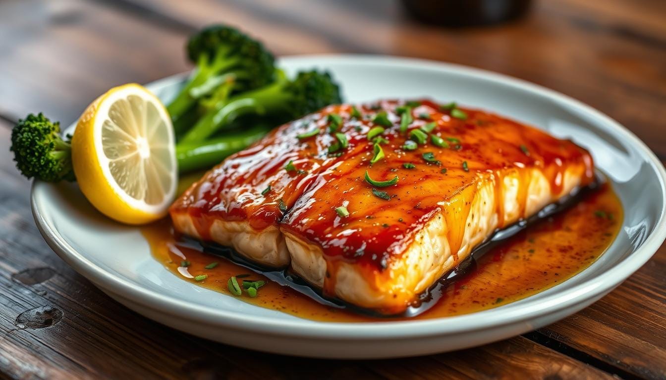 Honey Garlic Glazed Salmon