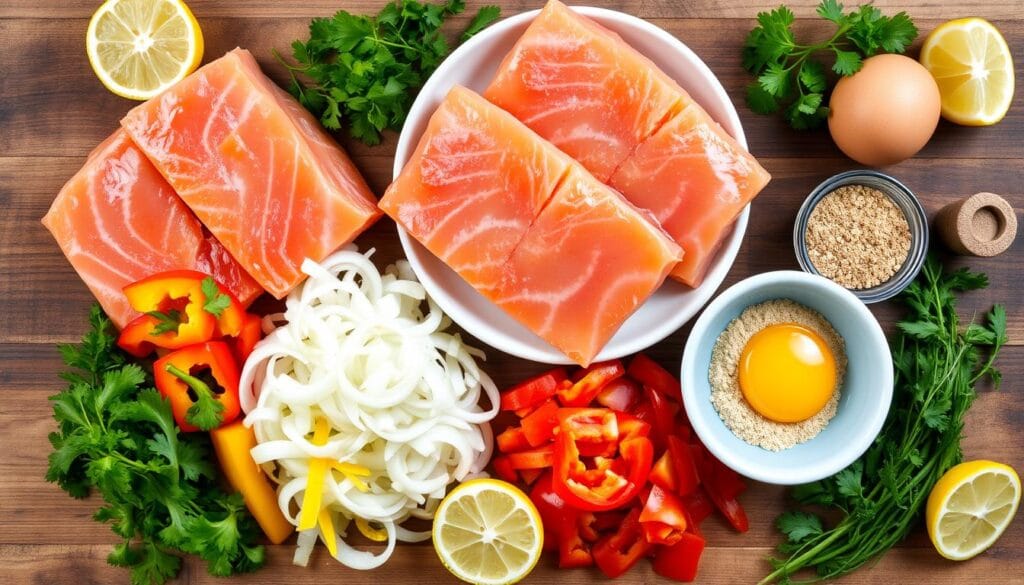 Ingredients for Gluten-Free Salmon Patties