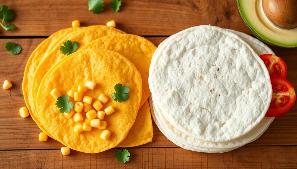 corn vs flour tortillas