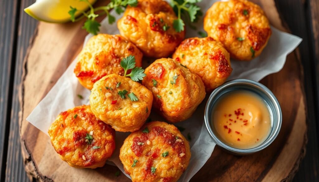 crispy salmon bites