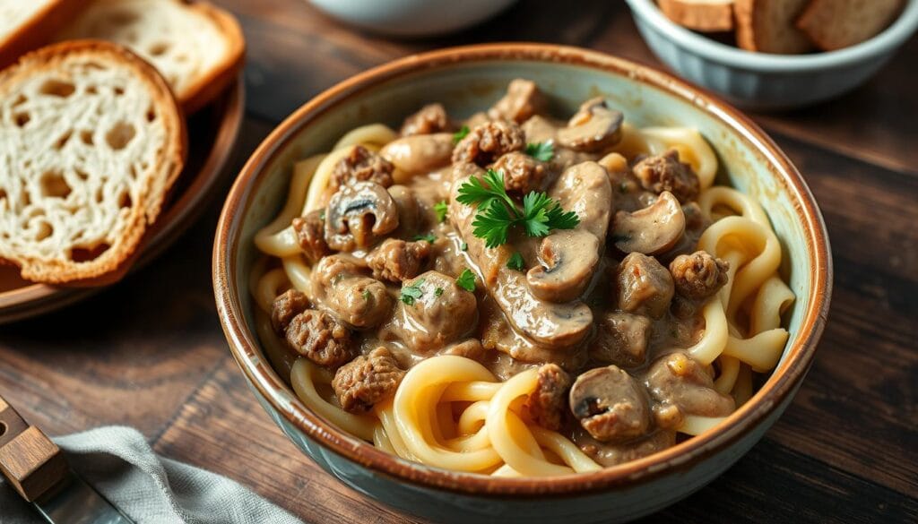ground beef stroganoff
