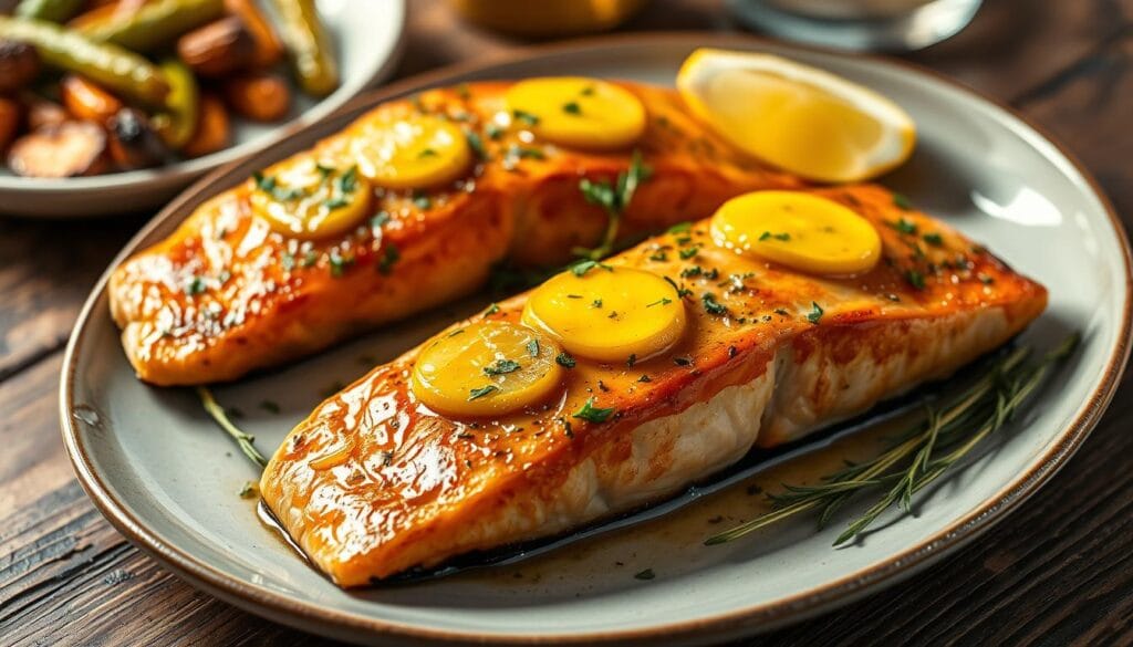 oven-baked salmon