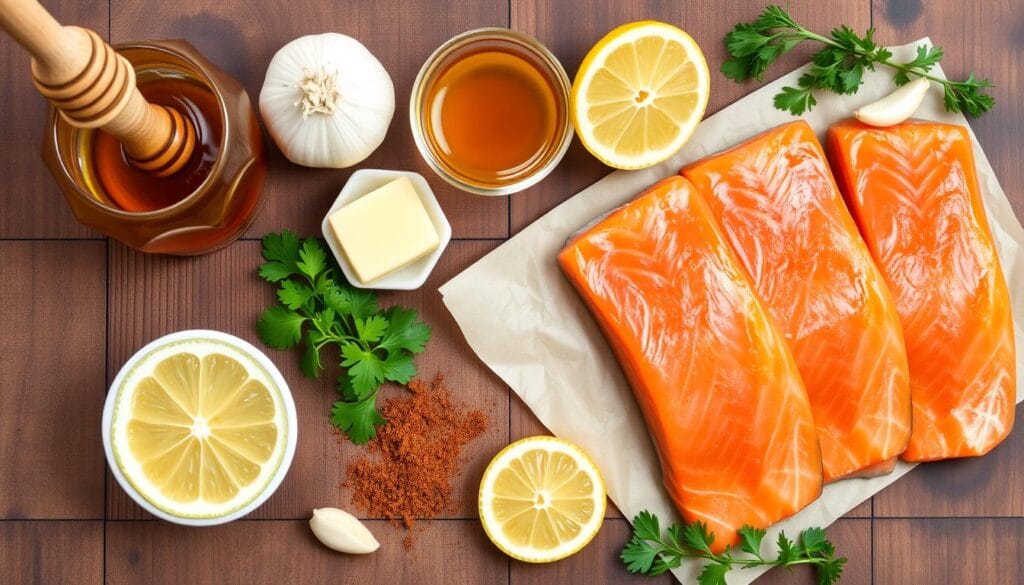 Cajun Honey Butter Salmon Ingredients