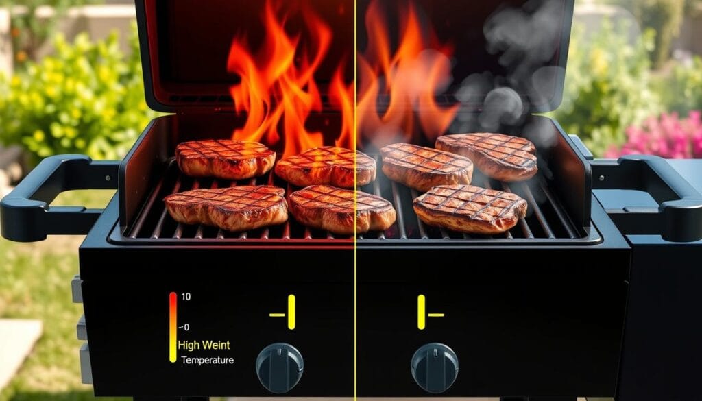 Grill Temperature Zones