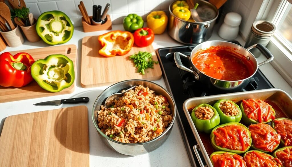 How to Make Stuffed Peppers Step by Step