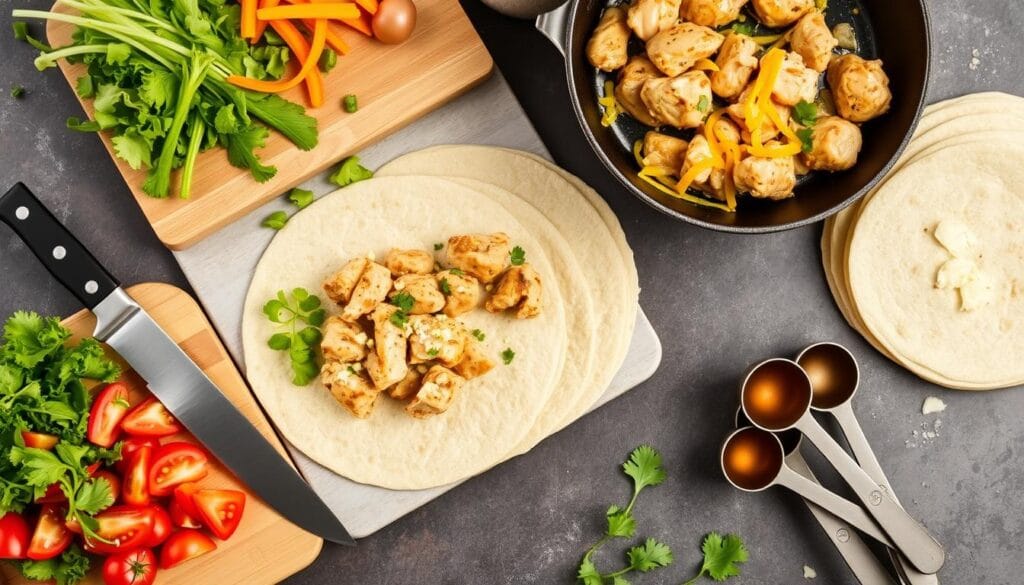 Kitchen Tools for Chicken Wraps