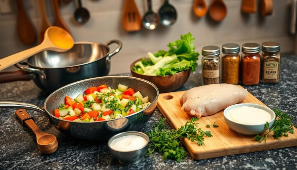 Kitchen Tools for One-Pan Chicken Recipe