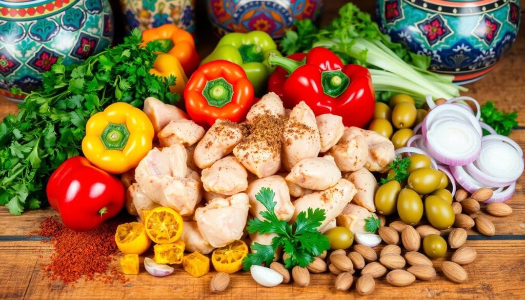 Moroccan Chicken Tajine Ingredients