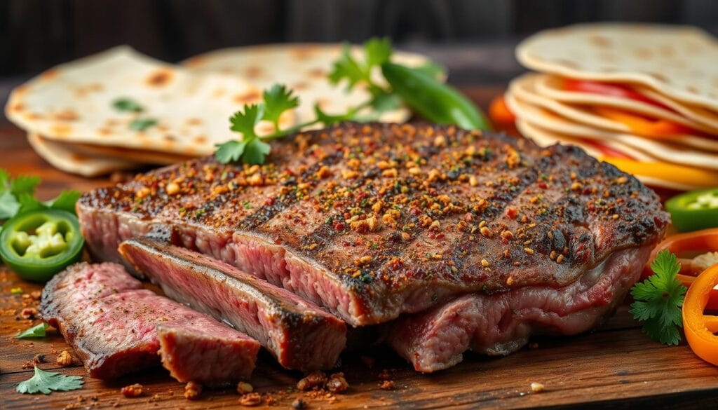 Seasoned Steak for Mexican Cuisine